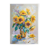 Sunflower Photographic Print, Floral Art, Still Life Print, Kitchen Decor, Summer Artwork, Impressionist Art, Flower Bouquet, Home Decor - Tawshia